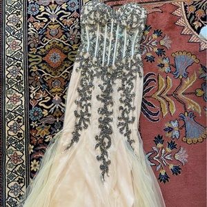 JVN by Jovani sequin corset mermaid dress